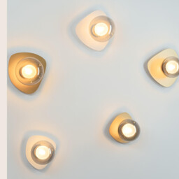 Perivolia 19.5cm Globe Wall Lights Sandy White-Smoked Glass 1xG9 LED - thumbnail 2