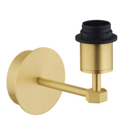 Princeton Wall Lamp With Shade Plum Purple (Gold Inside), Brushed Brass - thumbnail 5