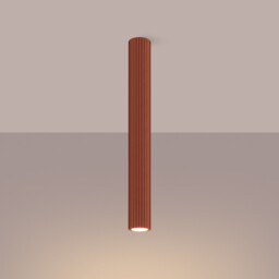 Karbon Minimalist Surface Mounted Ceiling Lamp 60 Red Ochre - thumbnail 3