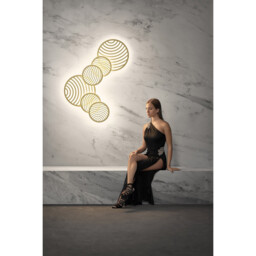 Collage 2 Ring Ceiling, 30W LED, 3000K, 2250lm, Gold, 3yrs Warranty - thumbnail 5