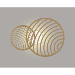 Collage 2 Ring Ceiling, 30W LED, 3000K, 2250lm, Gold, 3yrs Warranty - thumbnail 2