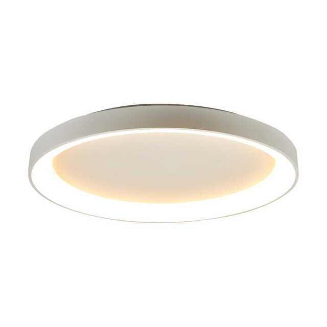 Niseko II Ring Ceiling 90cm 78W LED, 2700K-5000K Tuneable, 6200lm, Remote Control, White, 3yrs Warranty - image 1