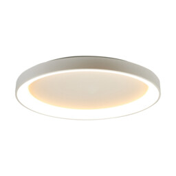 Niseko II Ring Ceiling 90cm 78W LED, 2700K-5000K Tuneable, 6200lm, Remote Control, White, 3yrs Warranty - thumbnail 1