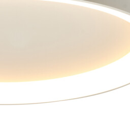 Niseko II Ring Ceiling 90cm 78W LED, 2700K-5000K Tuneable, 6200lm, Remote Control, White, 3yrs Warranty - thumbnail 5