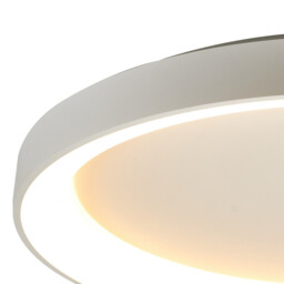 Niseko II Ring Ceiling 90cm 78W LED, 2700K-5000K Tuneable, 6200lm, Remote Control, White, 3yrs Warranty - thumbnail 3