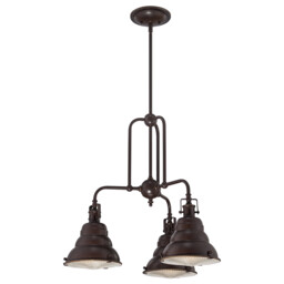 Eastvale 3 Light Pendant Bar Chandelier Light Palladian Bronze, E27 - thumbnail 5
