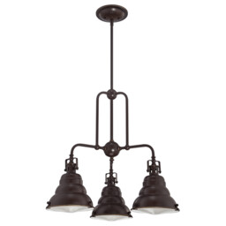 Eastvale 3 Light Pendant Bar Chandelier Light Palladian Bronze, E27 - thumbnail 2