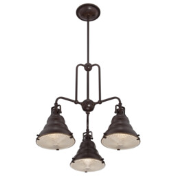 Eastvale 3 Light Pendant Bar Chandelier Light Palladian Bronze, E27 - thumbnail 3