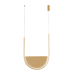 Evoria 40cm Pendant Ceiling Light Gold Matt-Champagne Glass LED 3000-4000K Dimmable