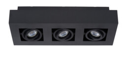 Xirax Modern Ceiling Spotlight - LED Dim to warm - GU10 - 3x5W 2200K/3000K - Black - thumbnail 3
