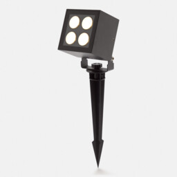 Crest Outdoor Spike Black, Faceted LED 8.2W 3000K IP65 On-Off - thumbnail 5