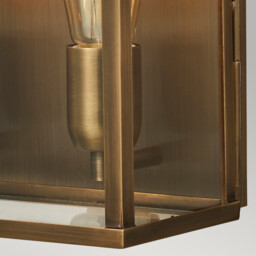 Old Bailey 2 Light Large Outdoor Wall Lantern Brass IP44, E27 - thumbnail 5