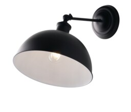 Charleston Wall Dome Light, Black White, E27