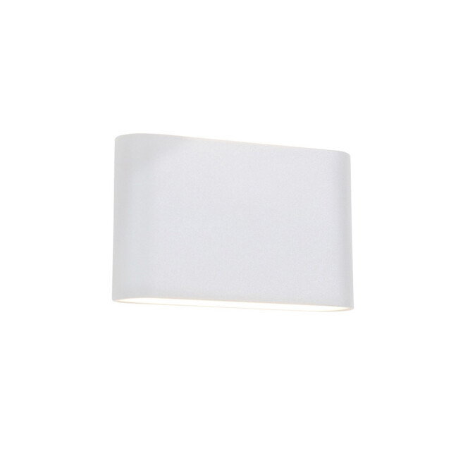 Soho 2 Light Outdoor Up Down Wall Lamp Sandy White Aluminium Glass LED 2x5W 800Lm 3000K IP54 - image 1