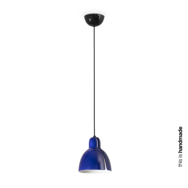 Venice Cobalt Blue Dome Pendant Lamp - image 1
