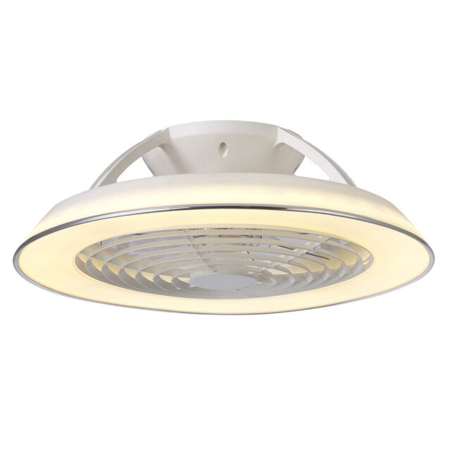 Samoa LED Dimmable Ceiling Light & 35W DC Reversible Fan, White, Remote Control - image 1