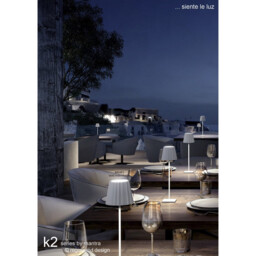 K2 Floor Lamp, 2.2W LED, 3000K, 188lm, IP54, USB Charging Cable Included, Black - thumbnail 3