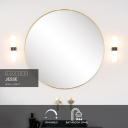 Jesse Classic Wall Light Bathroom - 2xG9 - IP44 - Black - thumbnail 2
