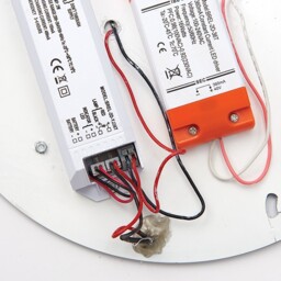 Luik Outdoor Integrated LED Emergency Gear Tray Em 18W Gloss White Paint - thumbnail 2
