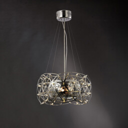 Atria Pendant 2 Light E27 LEDs And Remote Control Stainless Steel - thumbnail 2