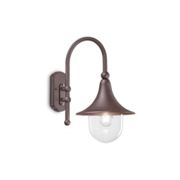Cima Outdoor Dome Wall Lantern 1 Light Coffee IP43, E27