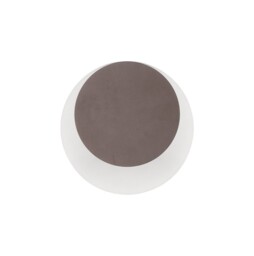 Altona Magnetic Base Wall Lamp, 12W LED 3000K 498lm, 15, 19cm Round Top Offset, Coffee, Acrylic Frosted Diffuser - thumbnail 3