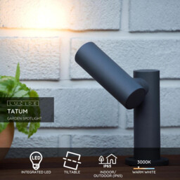 Tatum Modern Garden Spotlight Outdoor - LED - 1x4,5W 3000K - IP65 - Anthracite - thumbnail 2