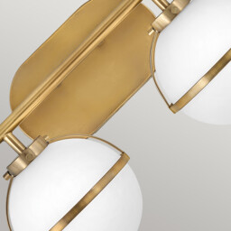 Hinkley Hollis Bathroom Wall Lamp Heritage Brass, IP44 - thumbnail 5
