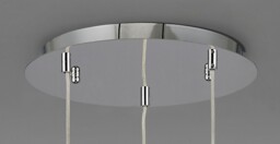 Camden Ceiling Cluster Pendant 3 Light G9 Round Polished Chrome, Mosaic Glass, Crystal - thumbnail 5