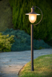 Aruba Cottage Bollard Lamp post Outdoor - 1xE27 - IP44 - Rust Brown - thumbnail 5
