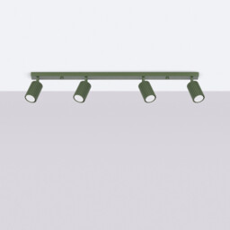 Karbon Minimalist Spotlight Bar 4 Light Olive Green - thumbnail 2