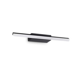 Riflesso Integrated LED Bathroom Over Mirror Light Black 1100Lm 3000K IP44