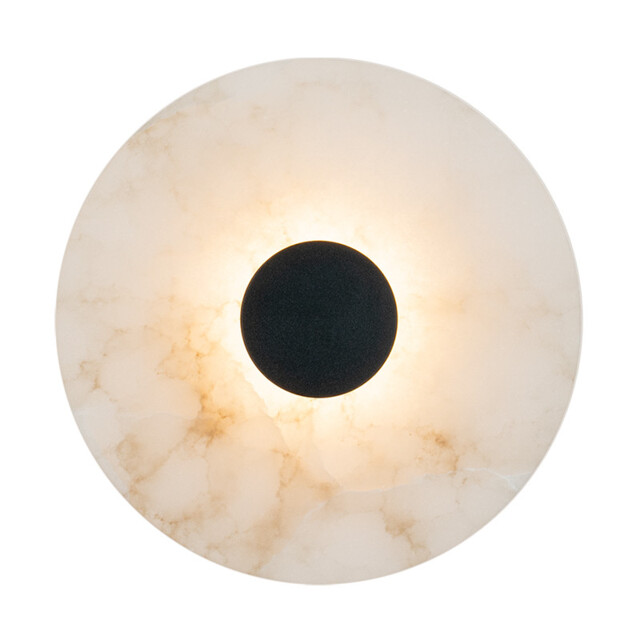 Maroni  Integrated Led Wall Lamp Black Matt-Natural Alabaster LED 3000K - image 1