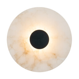 Maroni  Integrated Led Wall Lamp Black Matt-Natural Alabaster LED 3000K