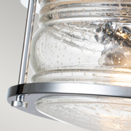Kichler Ashland Bay Bathroom Ceiling Light Polished Chrome, IP44 - thumbnail 3