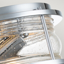 Kichler Ashland Bay Bathroom Ceiling Light Polished Chrome, IP44 - thumbnail 2