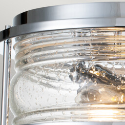 Kichler Ashland Bay Bathroom Ceiling Light Polished Chrome, IP44 - thumbnail 5
