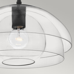 Hinkley Lotus Dome Pendant Ceiling Light Black - thumbnail 5