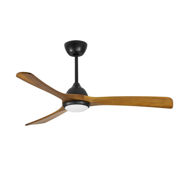 Bosc 122cm Ceiling Fan Black LED 20.2W CCT 3000-4000-5000K On-Off
