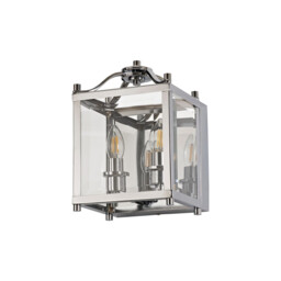 Aston Wall Light 2 Light E14 Polished Chrome/Glass - thumbnail 3