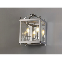 Aston Wall Light 2 Light E14 Polished Chrome/Glass - thumbnail 2
