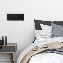 Zambelis Reading Wall Light Black Usb & Wireless Chargers Right LED 3000K - thumbnail 2