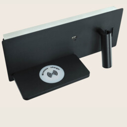 Zambelis Reading Wall Light Black Usb & Wireless Chargers Right LED 3000K - thumbnail 3