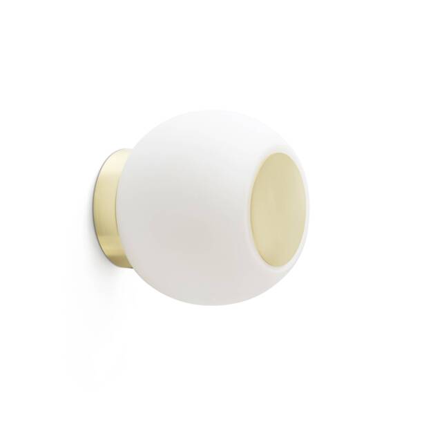 Moy Bathroom LED Globe / Ceiling Wall Lamp Gold 4W 3000K IP44 - image 1
