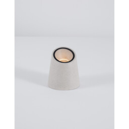 Fox Outdoor Pedestal Light White Sandstone Glass LED GU10 1x7W IP65 - thumbnail 5