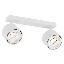 Clevland Twin Ceiling Spotlight White Structure - thumbnail 1