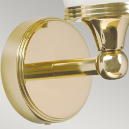 Eliot 1 Light Bathroom Wall Light Polished Brass IP44, G9 - thumbnail 2