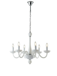 ALFIERE 6 Light Chandeliers White 74x59cm