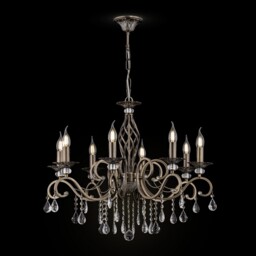 Grace Chandelier Brass & Crystal, 10 Light, E14 - thumbnail 5