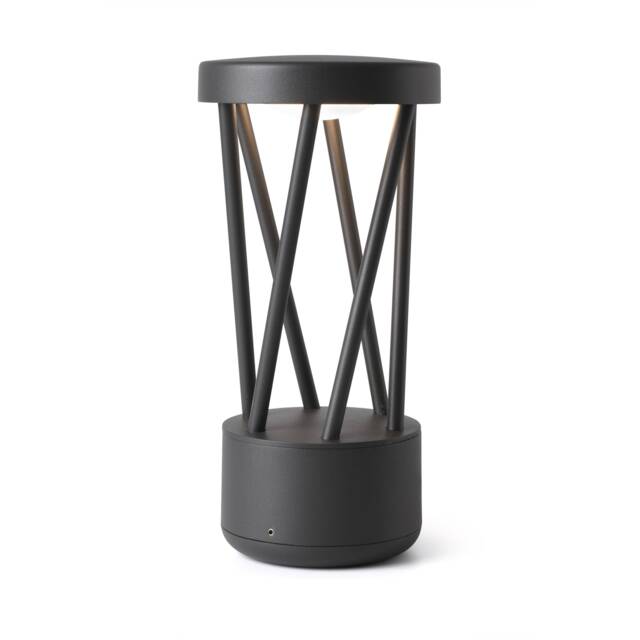 Twist Outdoor Led Dark Grey Pedestal Lamp 10W 3000K IP65 - image 1